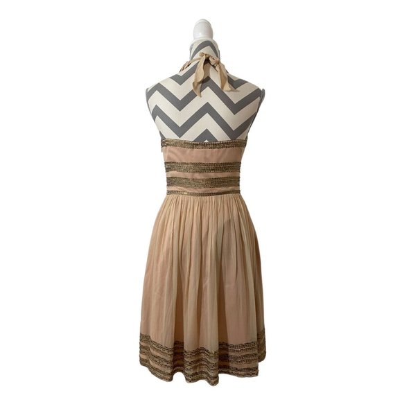 Adrianna Papell Evening Essentials Cocktail Halter Dress Size 4 - Picture 5 of 8